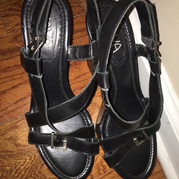 Kaya leather wedges Sz 8 - Picture 3 of 5